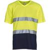 T-shirt haute visibilité Yoko TOP COOL Jaune / Marine M