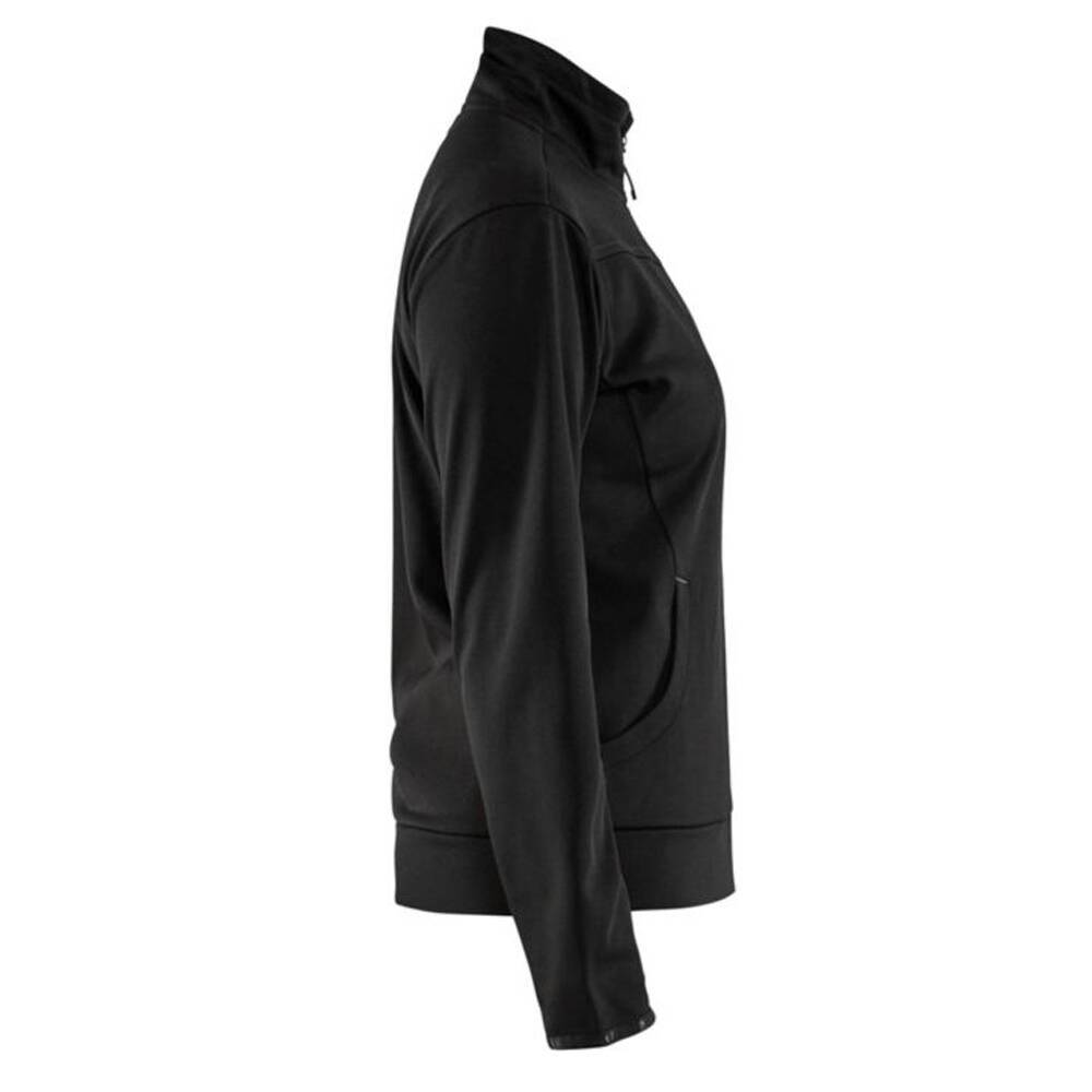 Sweat shirt zippé femme Blaklader Noir / Gris Foncé M-1