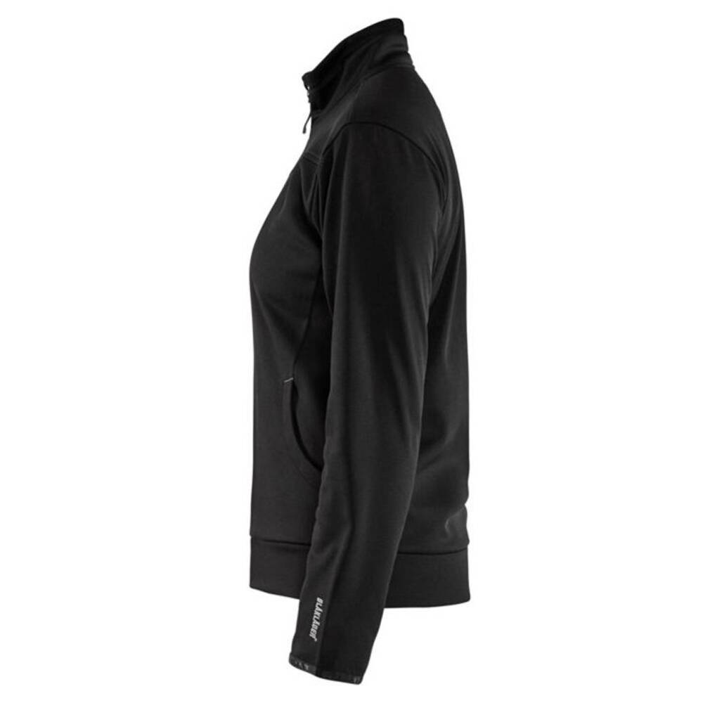 Sweat shirt zippé femme Blaklader Noir / Gris Foncé M-2