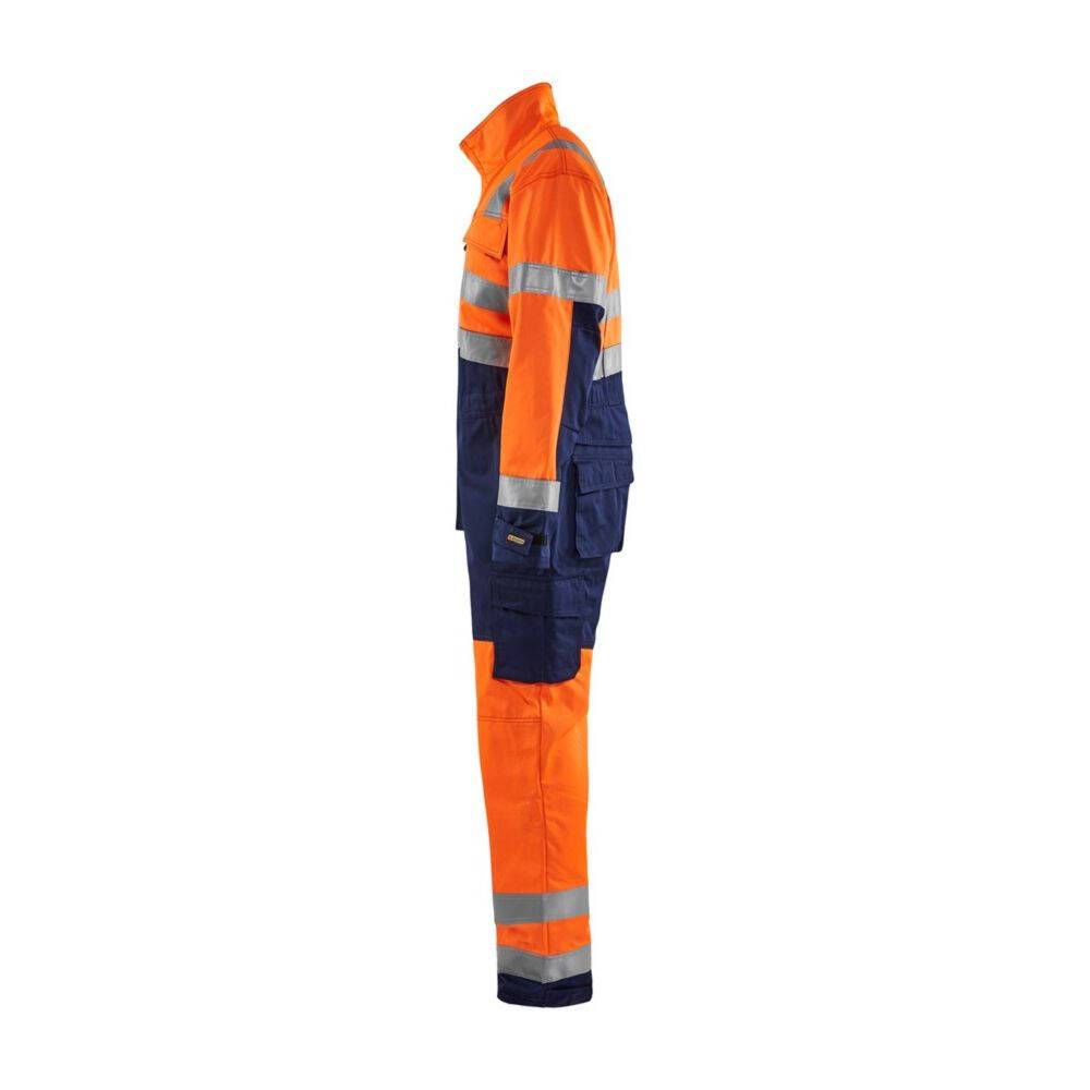Combinaison haute visibilité Blaklader polycoton Orange / Marine 42-3