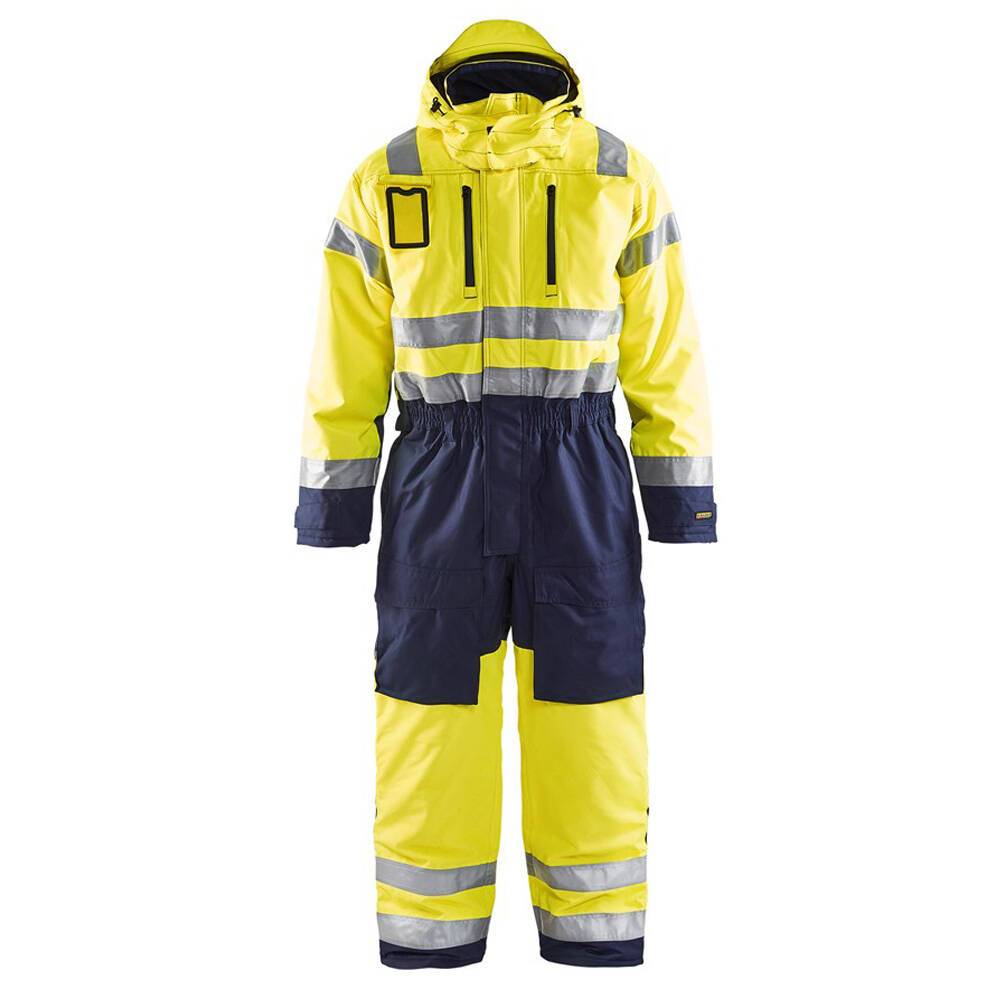 Combinaison haute visibilité imperméable Blaklader Matelassée Jaune / Marine 50-0