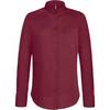 Chemise de travail manches longues col mao FEMME KARIBAN Bordeaux XS
