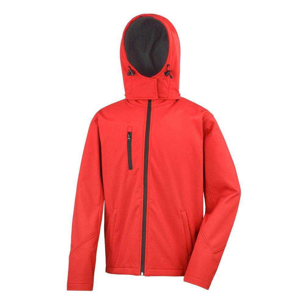 Veste softshell homme à capuche Result Rouge XL-0