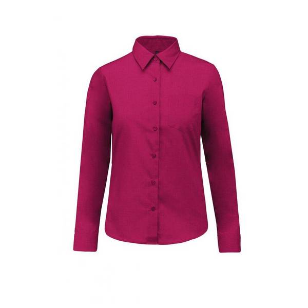 Chemise manches longues pour femme Kariban Fuschia XS