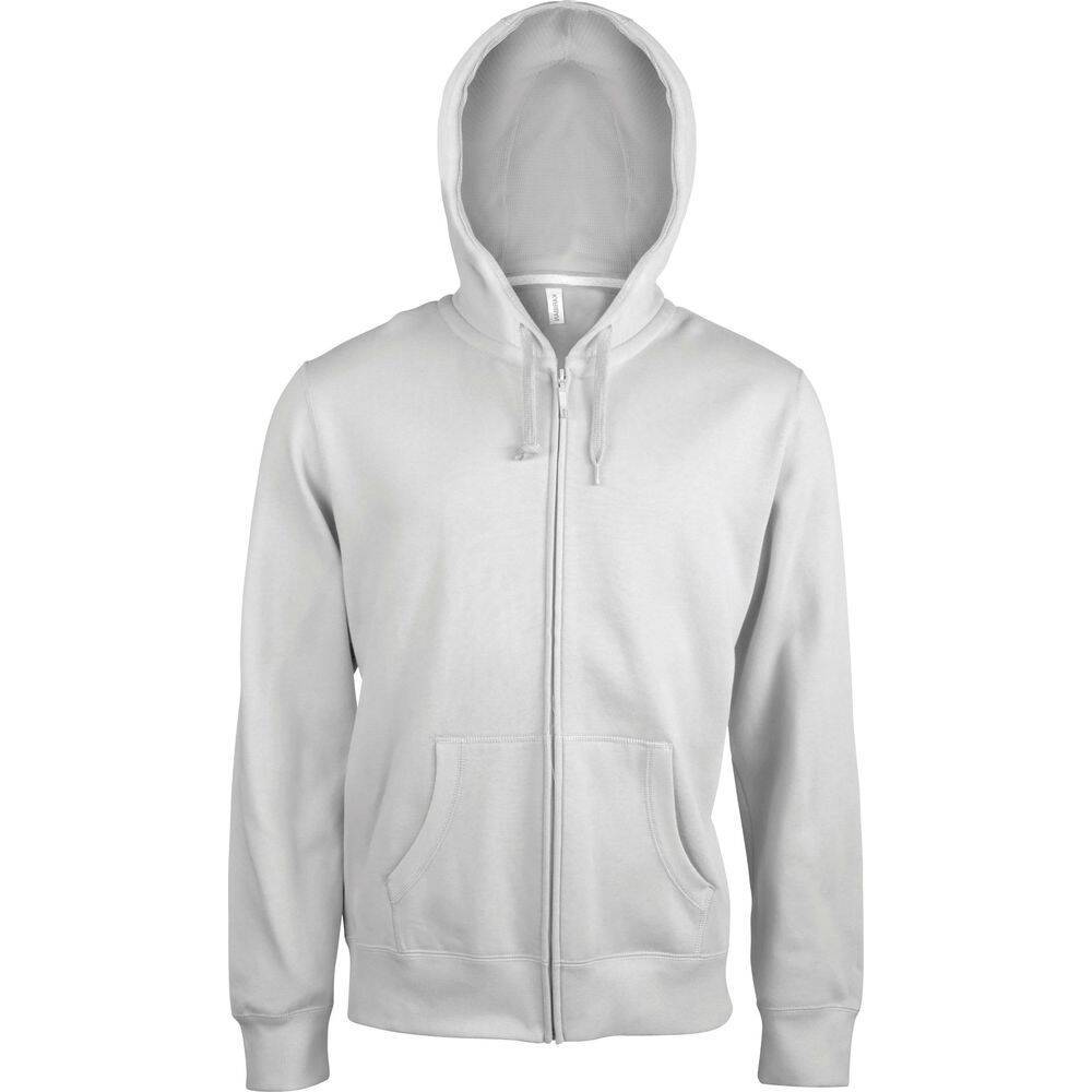 Sweat-shirt à capuche zippé Kariban Blanc XXL