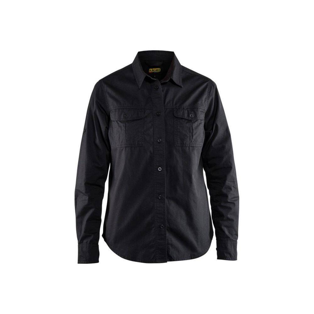 Chemise femme Blaklader twill 100% coton Noir XL-0