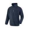 Polaire col zippé enfant en polyester recyclé Bleu Marine 12 ans