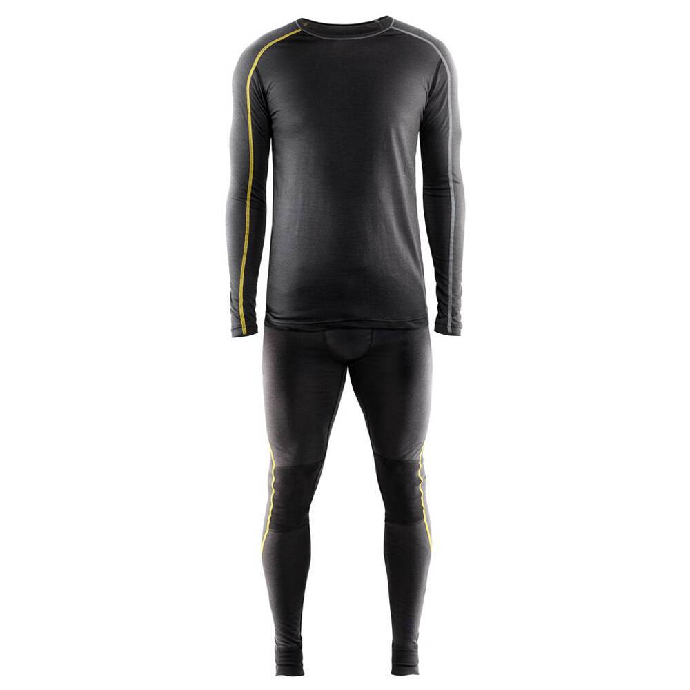Haut de sous-vêtements Blaklader Xlight manches longues Gris Foncé / Jaune L-4