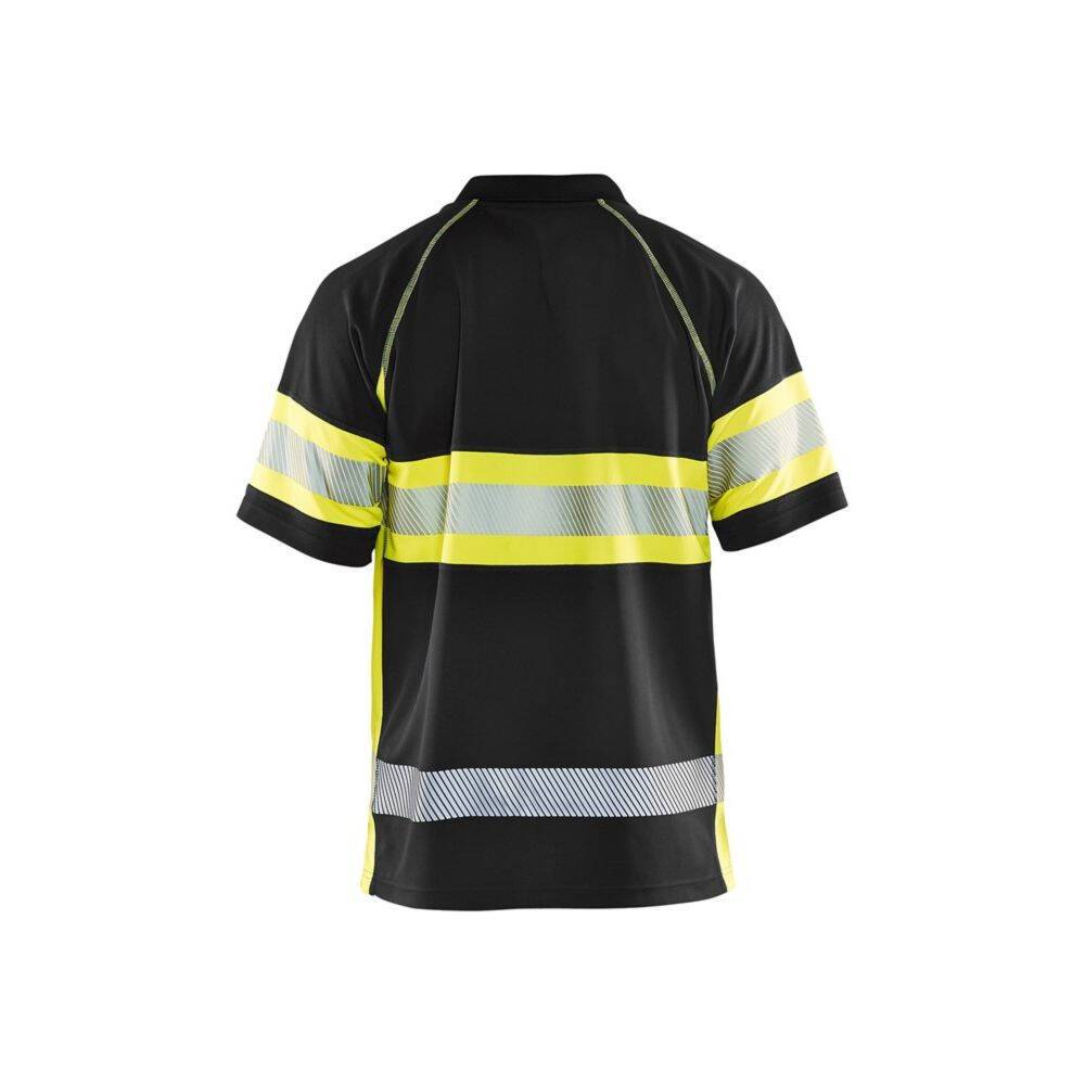 Polo haute visibilité Blaklader anti-UV et anti-odeurs Noir / Jaune L-1
