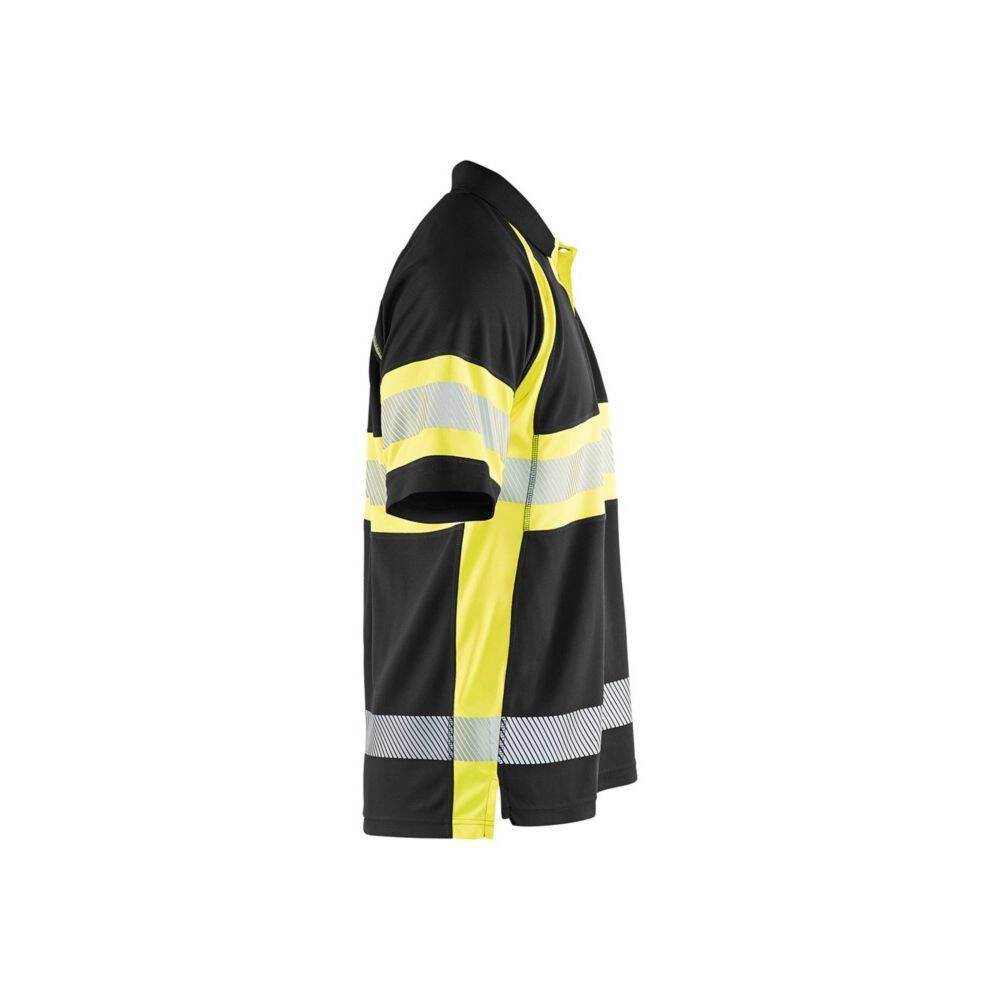 Polo haute visibilité Blaklader anti-UV et anti-odeurs Noir / Jaune L-2
