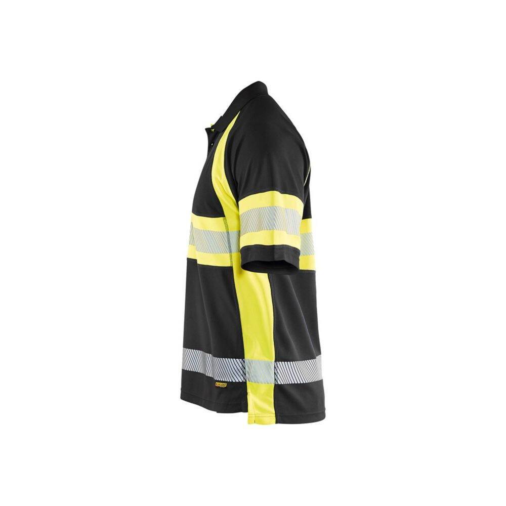 Polo haute visibilité Blaklader anti-UV et anti-odeurs Noir / Jaune L-3