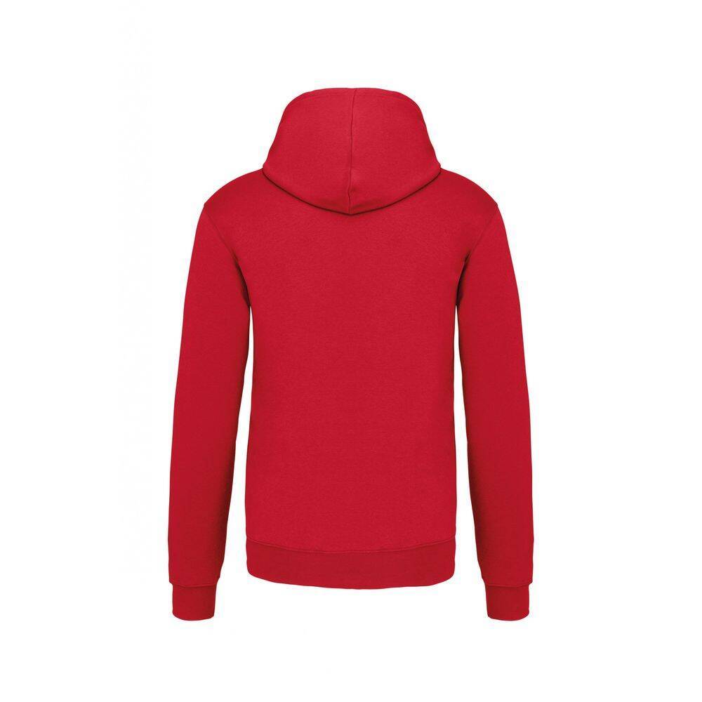 Sweat-shirt à capuche contrastée Kariban homme Rouge / Blanc M-1