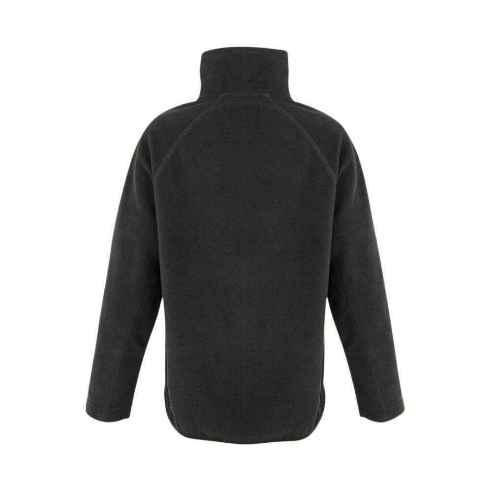 Polaire col zippé enfant en polyester recyclé Noir 12 ans-1