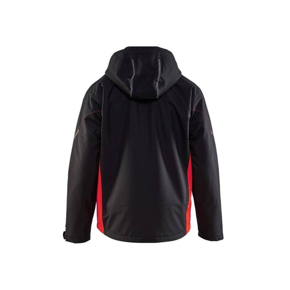 Veste imperméable hiver Blaklader Technique doublée Noir / Rouge L-1