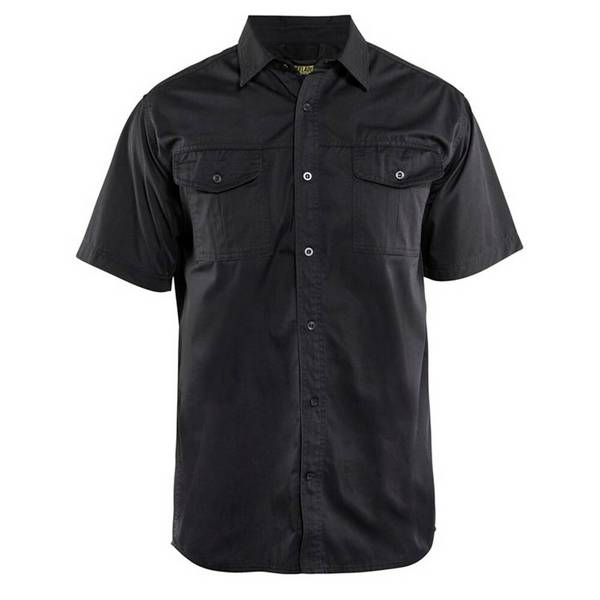 Chemise twill Blaklader Homme manches courtes Noir XL