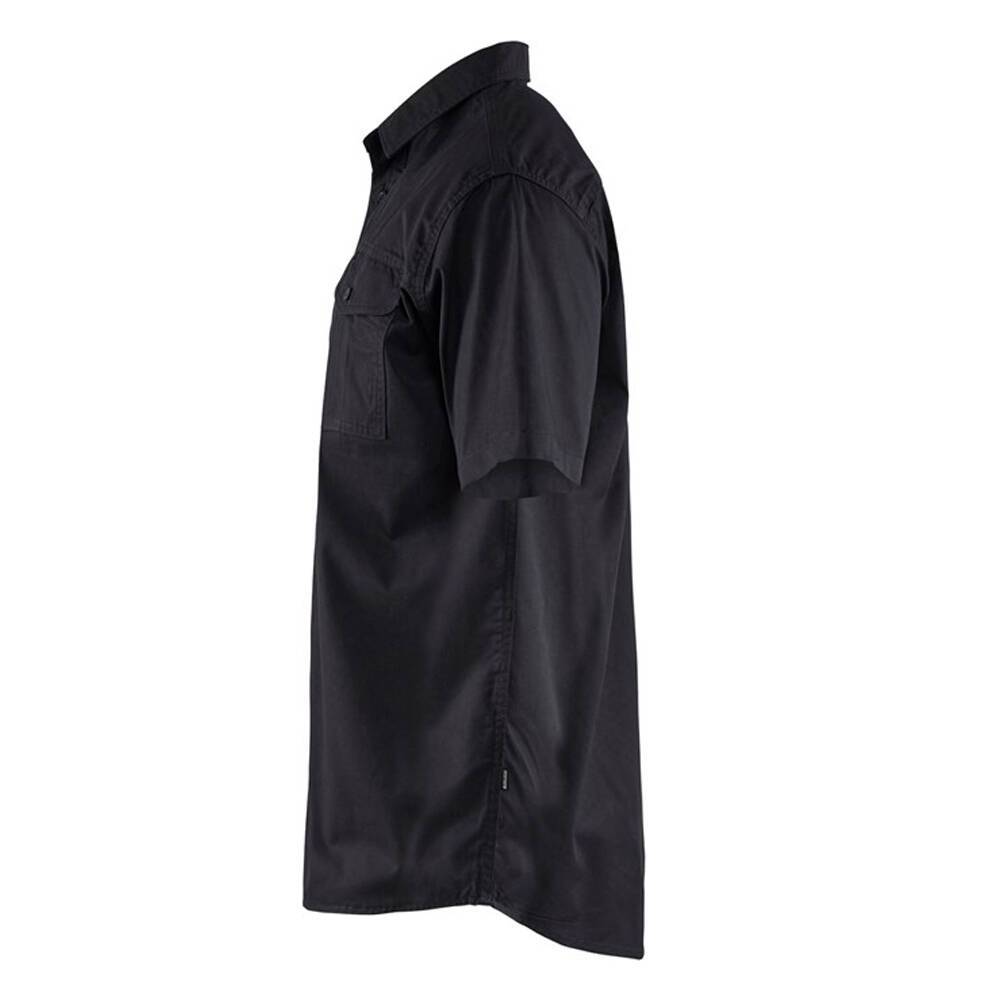 Chemise twill Blaklader Homme manches courtes Noir XL-2