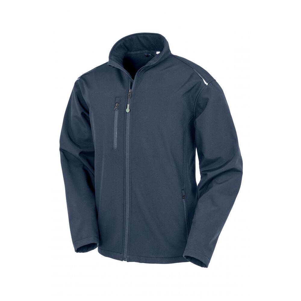 Veste de travail softshell recyclée Result Bleu Marine M-0