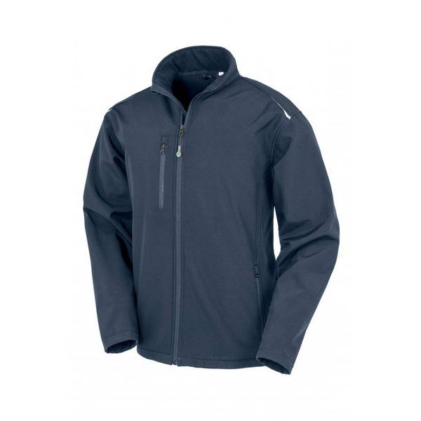 Veste de travail softshell recyclée Result Bleu Marine M