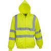 Sweat-shirt de travail zippé à capuche Yoko haute visibilité Jaune Fluo S