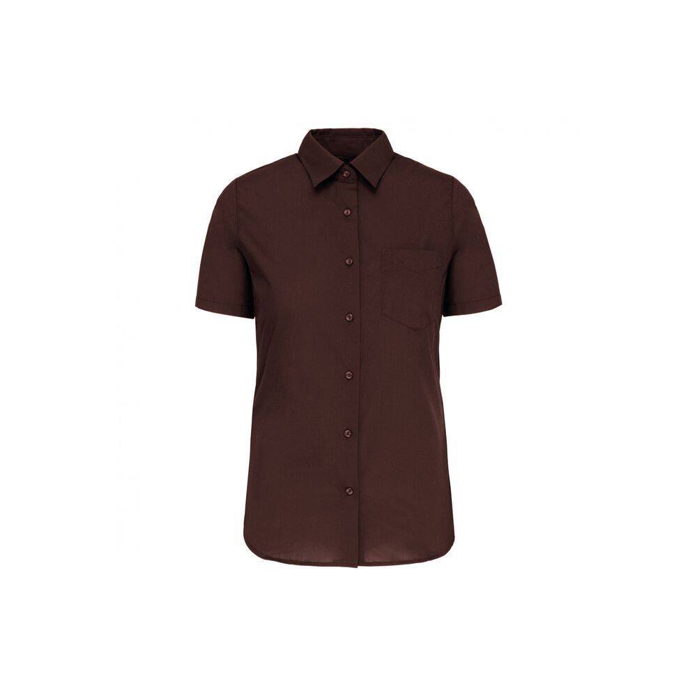 Chemise manches courtes femme Kariban Marron 3XL-0