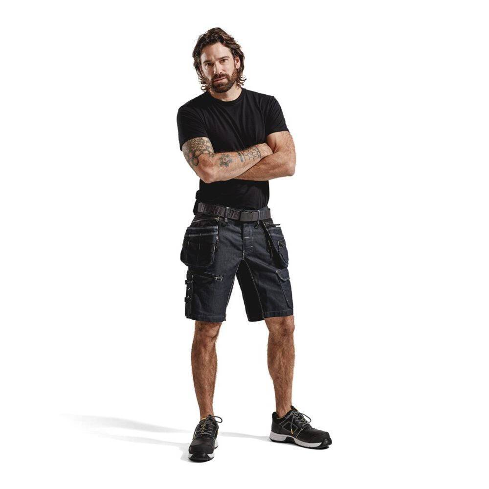 Short de travail X1900 artisan Blaklader cordura strech Marine / Noir 42