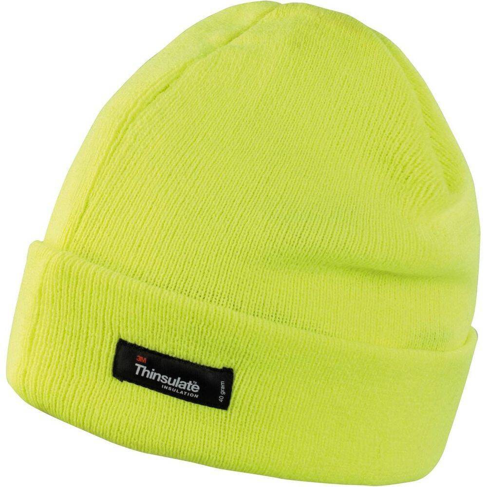 Bonnet de travail léger Thinsulate Result Jaune Unique-0