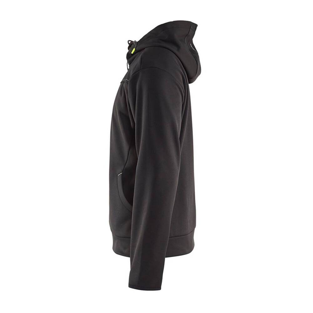 Sweat shirt à capuche Blaklader zippé contrast Noir / Jaune 4XL-2