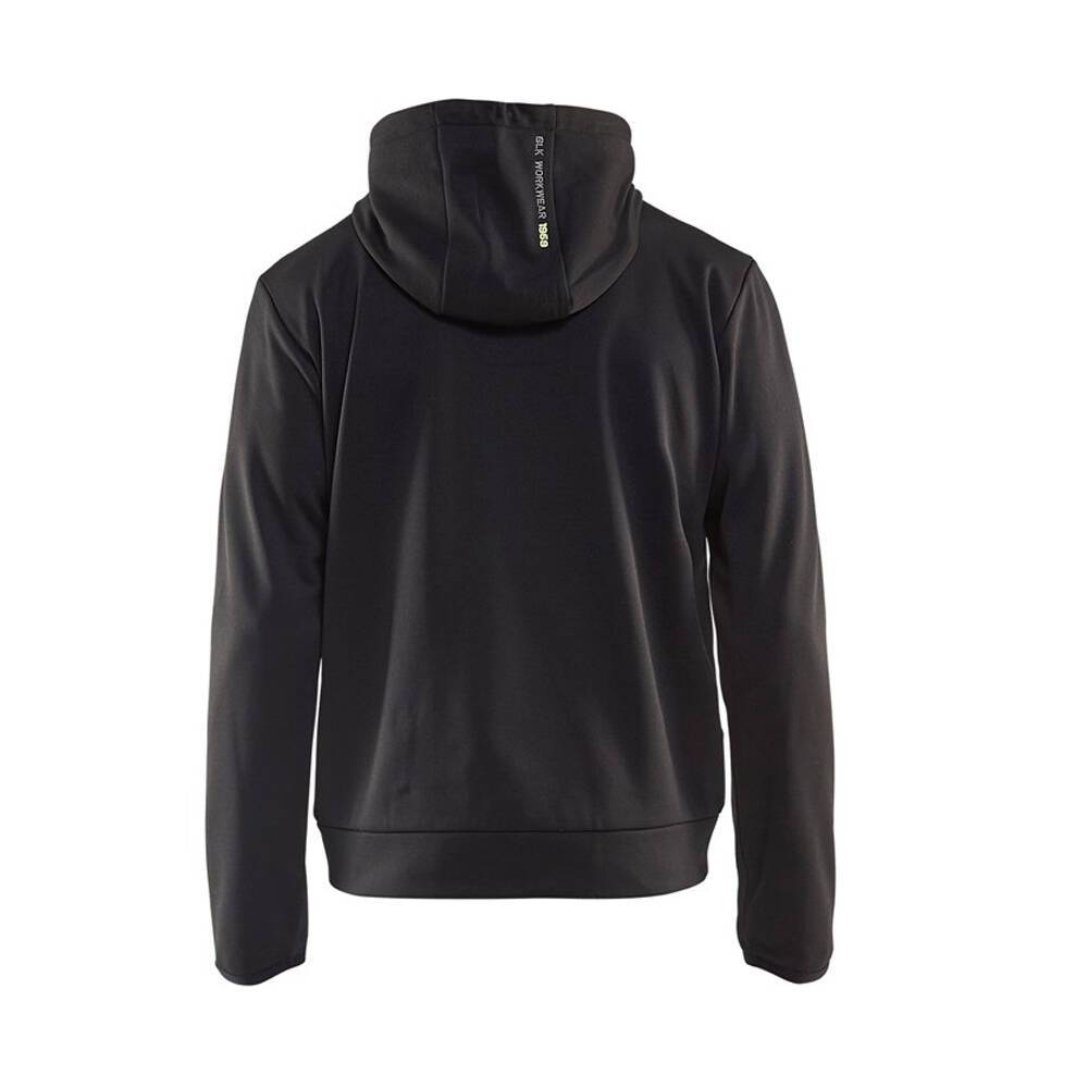 Sweat shirt à capuche Blaklader zippé contrast Noir / Jaune 4XL-4