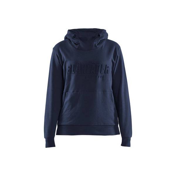 Sweat-shirt de travail à capuche imprimé 3D FEMME 100% coton Blaklader Marine Foncé XXL