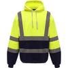 Sweat-shirt à capuche haute visibilité femme Yoko catégorie 3 Jaune / Marine 3XL