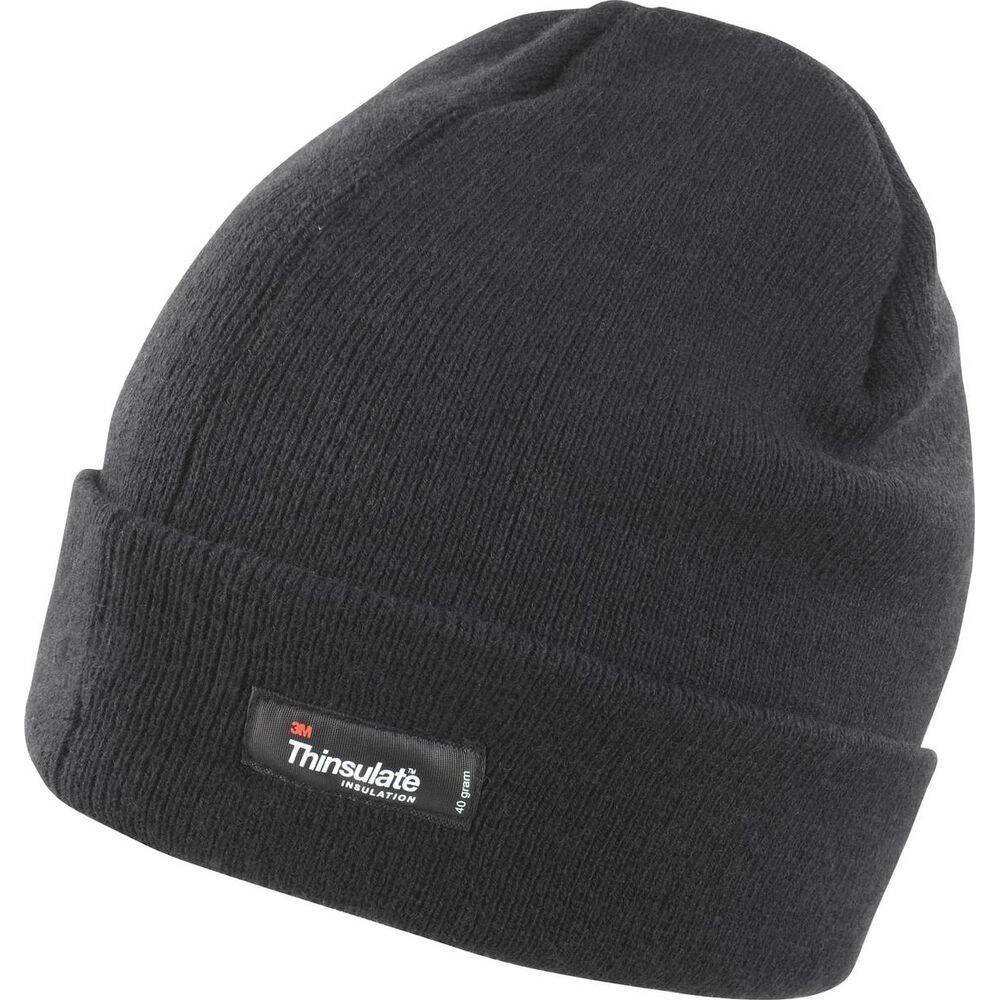 Bonnet de travail léger Thinsulate Result Noir Unique-0