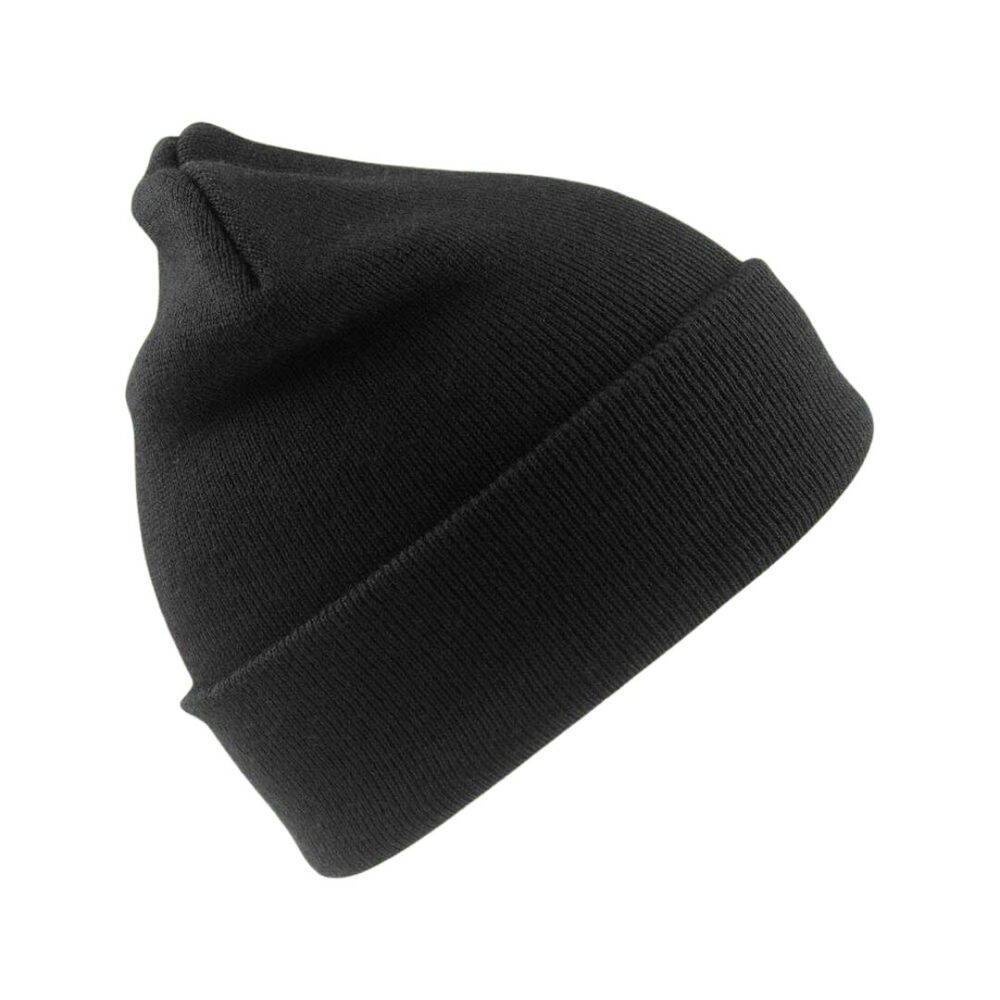 Bonnet avec isolation thermique en acrylique recyclé Result Noir Unique-0