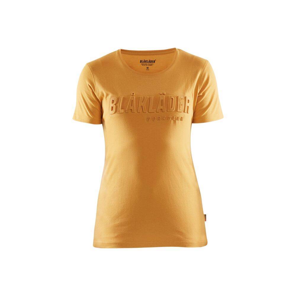 T-shirt imprimé 3D FEMME BLAKLADER Miel XXL