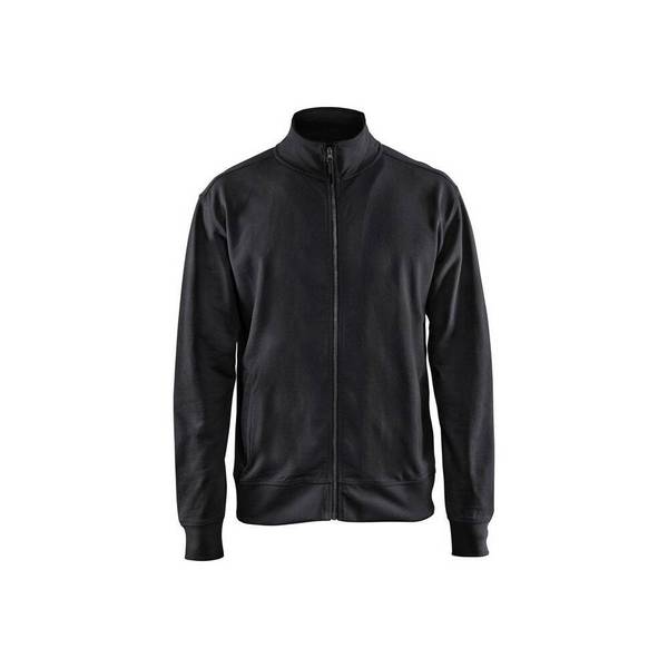 Sweat- shirt de travail Blaklader zippé 100% coton Noir 3XL
