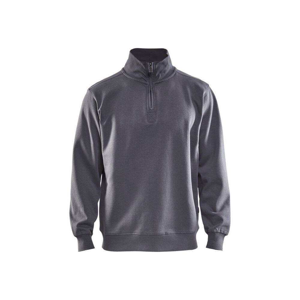 Sweat de travail col camionneur Blaklader Gris 4XL-0