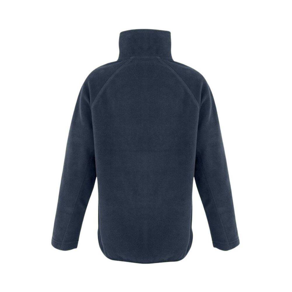 Polaire col zippé enfant en polyester recyclé Bleu Marine 4 ans-1