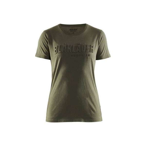 T-shirt imprimé 3D FEMME BLAKLADER Vert Armée XXL