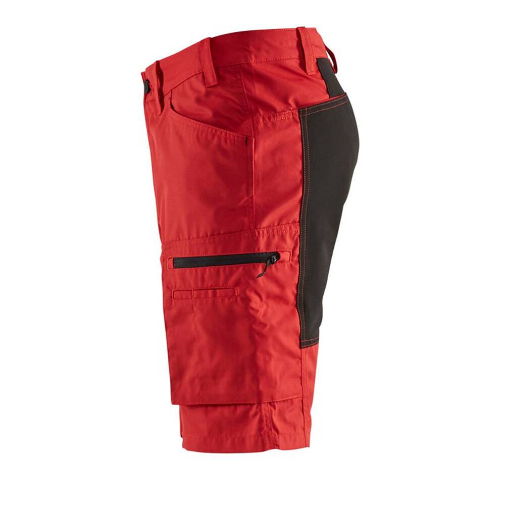 Short de travail services Blaklader STRETCH Rouge / Noir 44-3