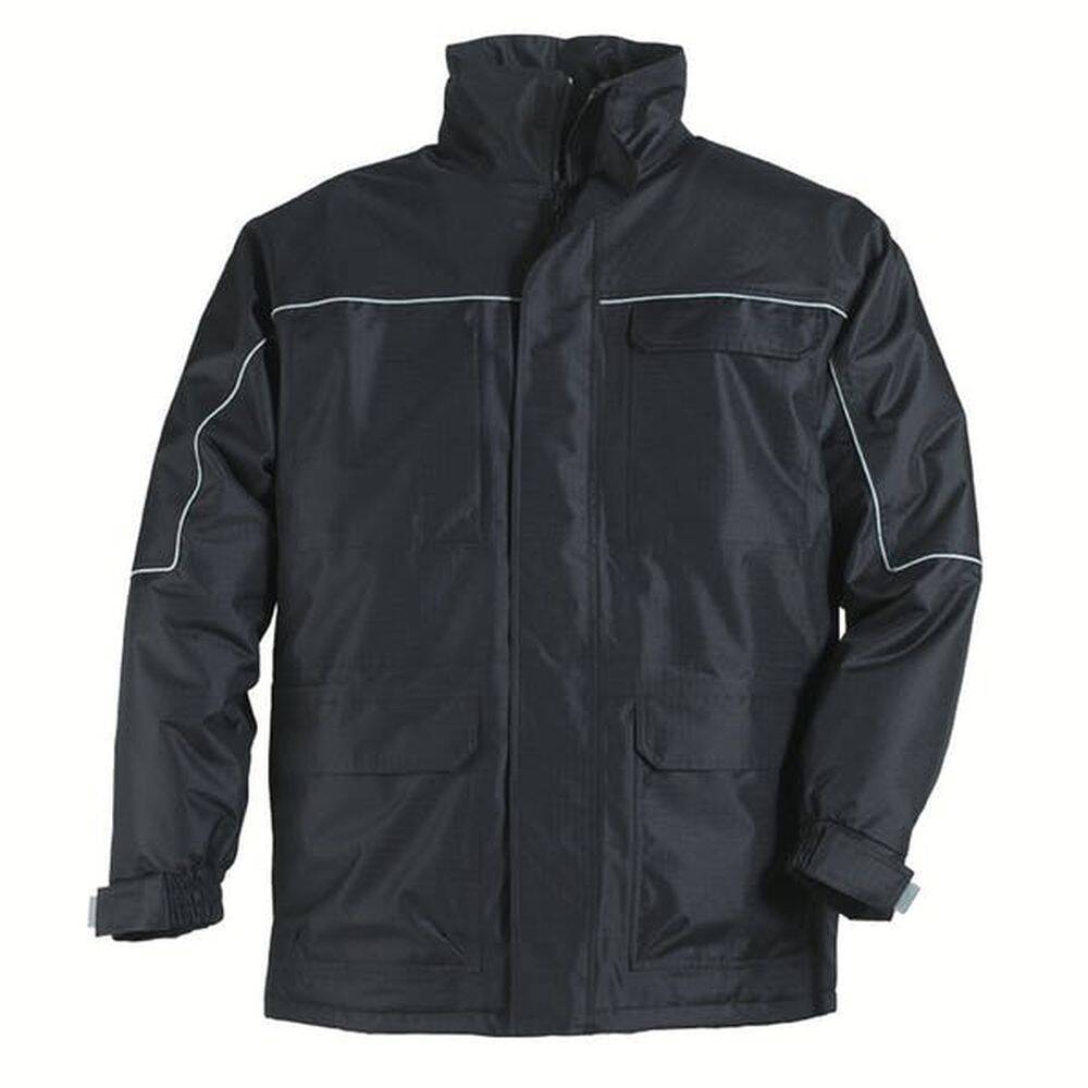 Parka Ripstop 100 % Polyester Noir - Noir Enduit Pvc Taille S-0