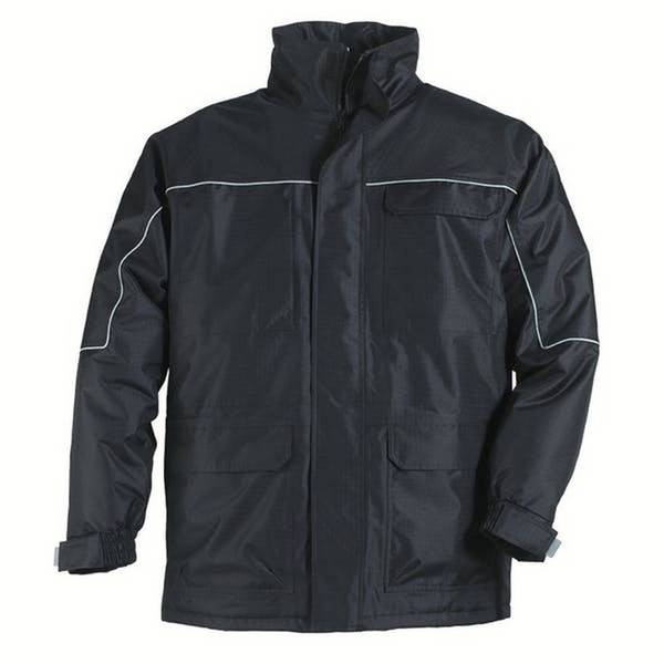 Parka Ripstop 100 % Polyester Noir - Noir Enduit Pvc Taille S