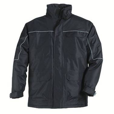 Parka Ripstop 100 % Polyester Noir - Noir Enduit Pvc Taille S