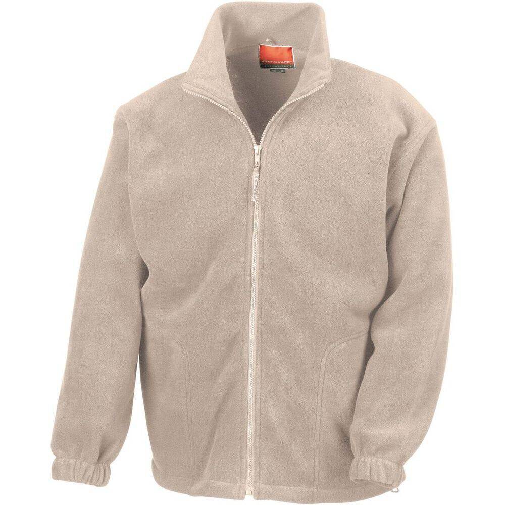 Veste de travail polaire zippée Result Beige XL