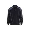 Sweat col camionneur Blaklader bicolore Noir / Gris XXL