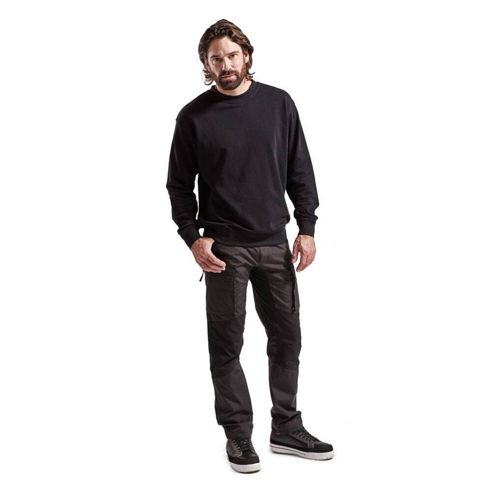 Sweat shirt de travail Blaklader col rond Noir L-4