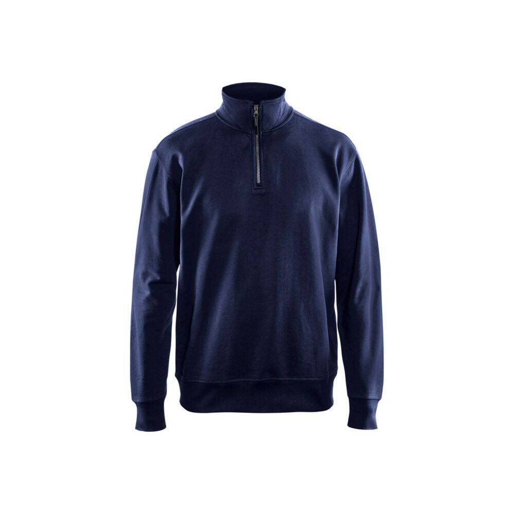 Sweat col camionneur Blaklader 100% coton Marine XL-0