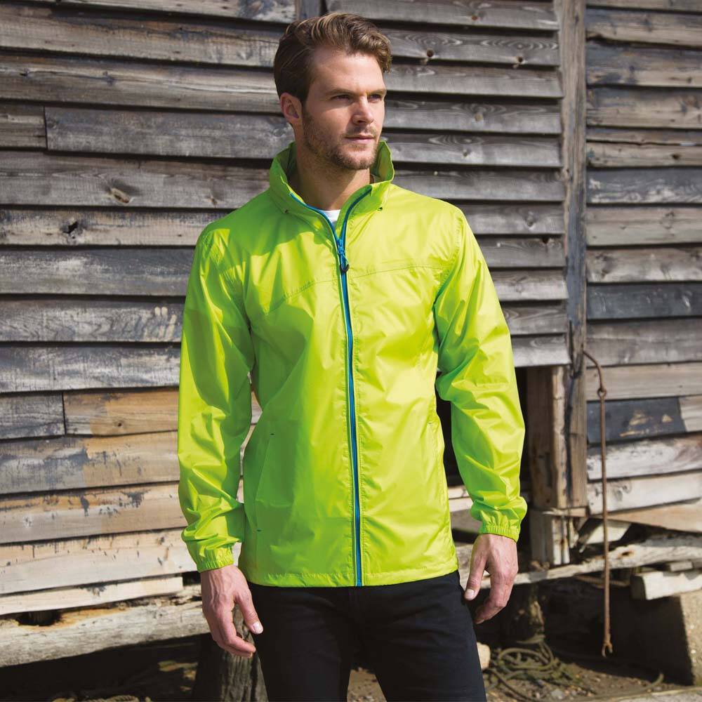 Veste coupe-vent Result HYDRADRI3000 Vert Fluo M-2