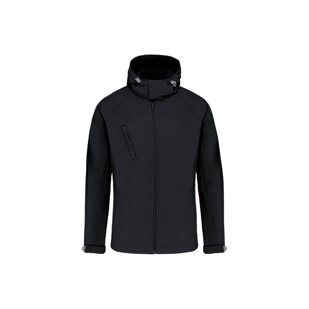 Veste softshell a capuche amovible KARIBAN Noir L-0