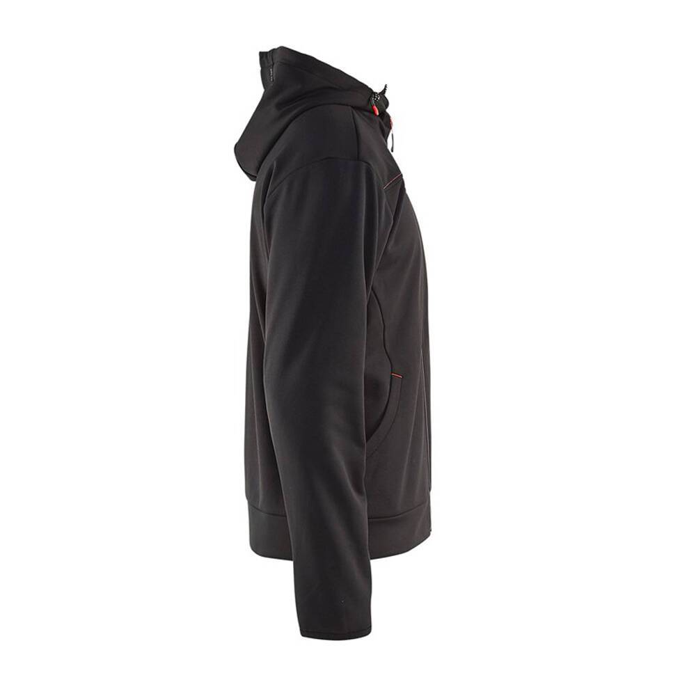 Sweat shirt à capuche Blaklader zippé contrast Noir / Rouge 3XL-1