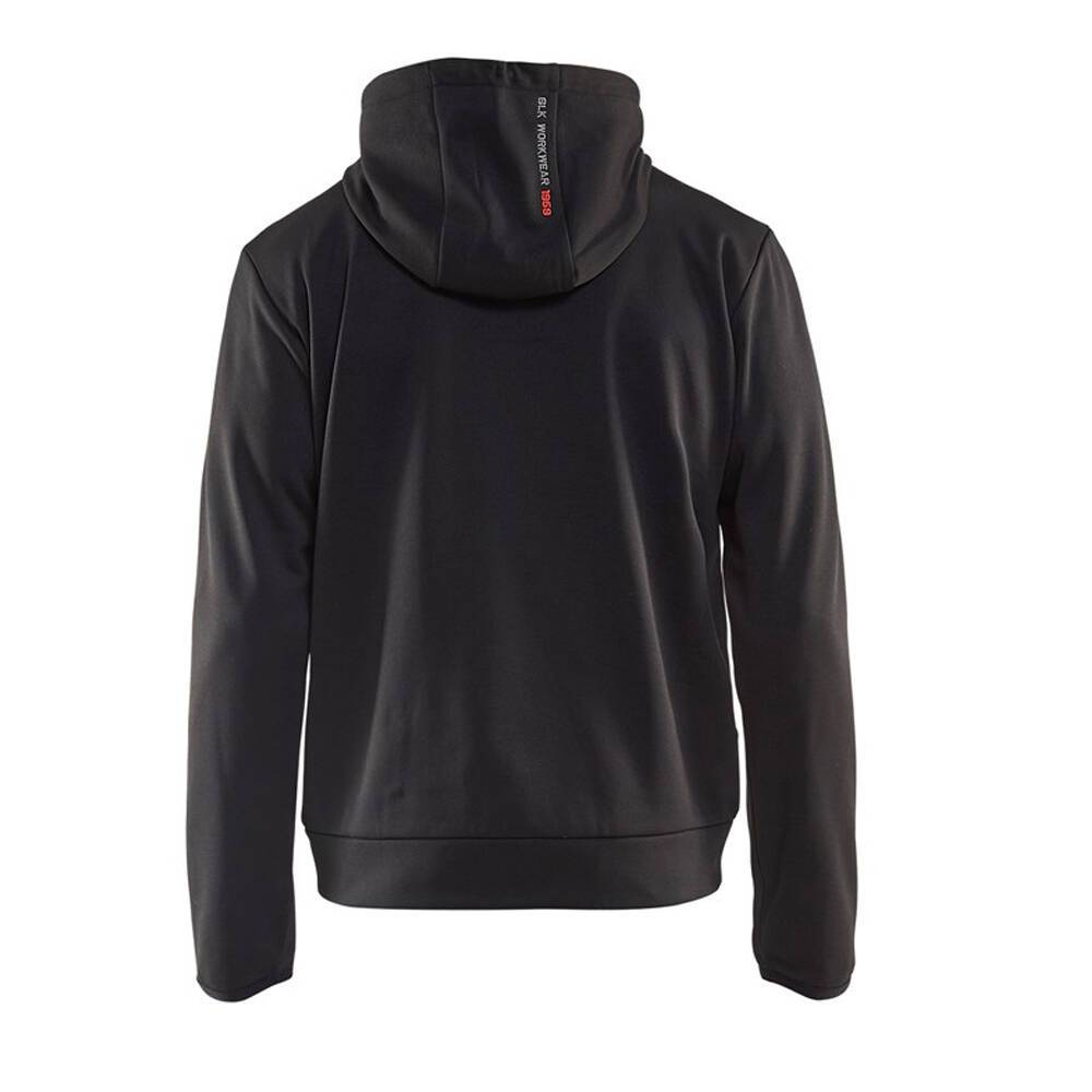 Sweat shirt à capuche Blaklader zippé contrast Noir / Rouge 3XL-4