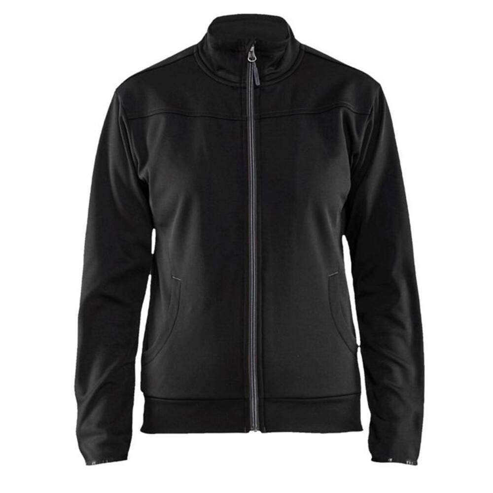 Sweat shirt zippé femme Blaklader Noir / Gris Foncé L